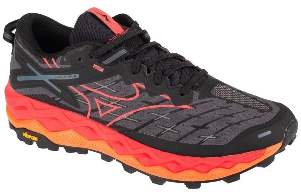 Mizuno Wave Mujin 10 Black/Cayenne/Nasturtium 44,5 Traillaufschuhe