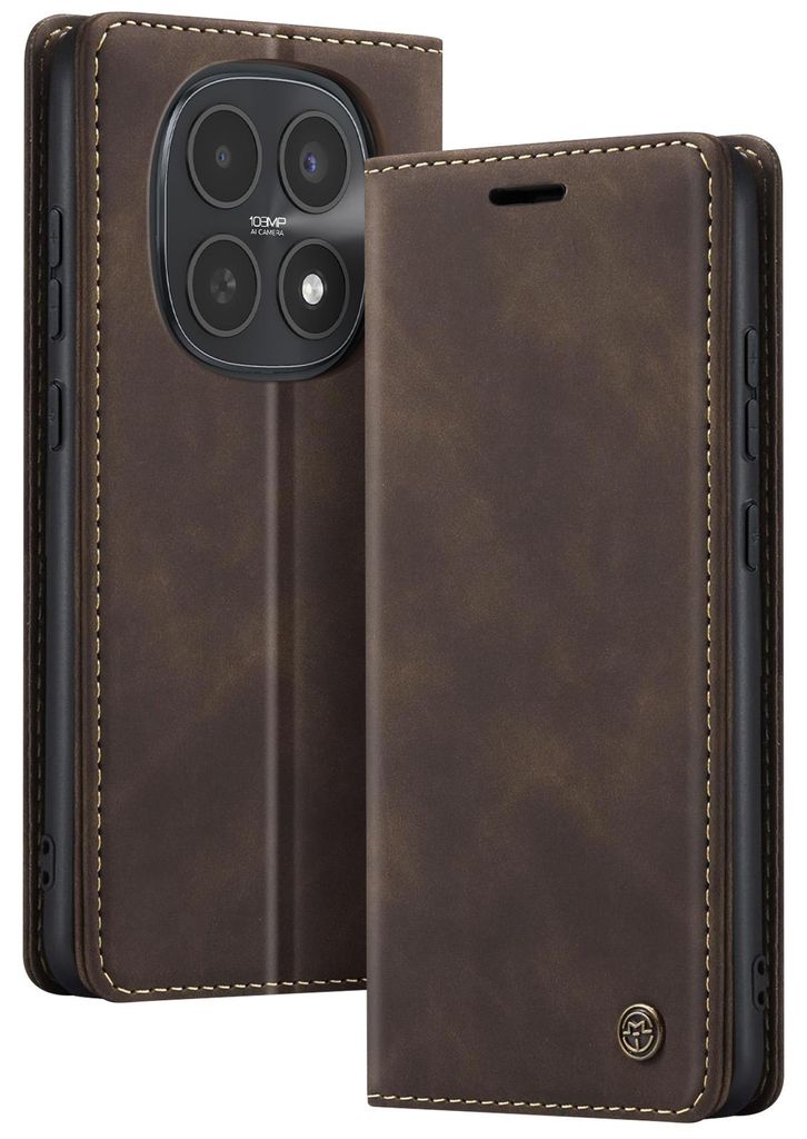 Avizar, Vintage Wallet Hülle CaseMe für Redmi Note 15 4G / 5G, Hellbraun