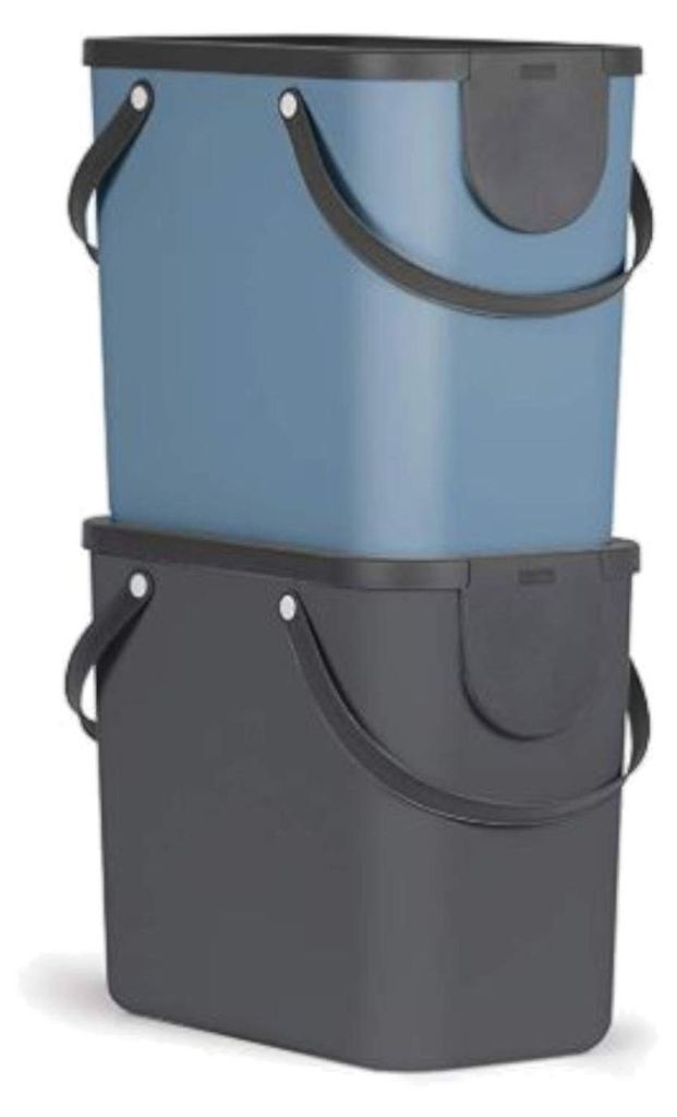 Rotho Mülltrennsystem 25L Albula - 2er Set Mülleimer - Produktbild 