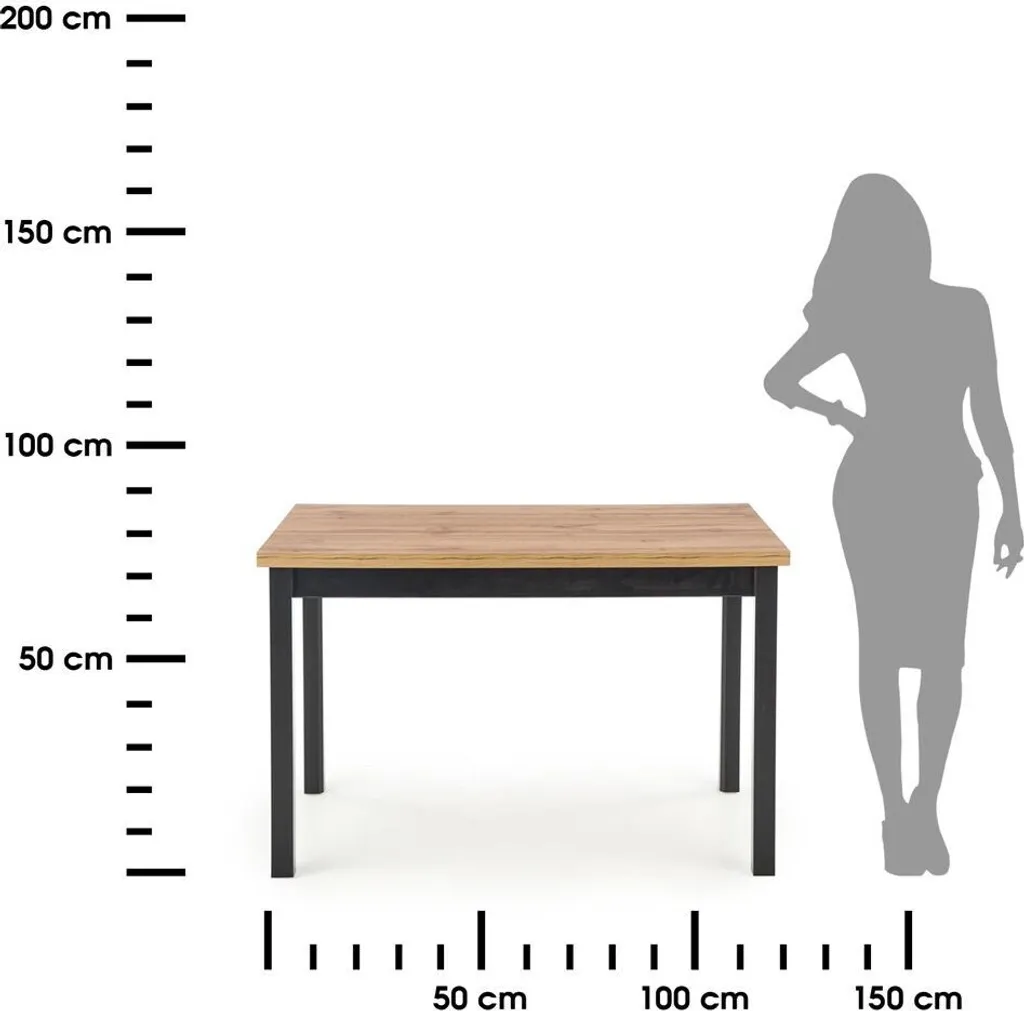 Table de repas non pliante Cobalt 80cm pour petit appartement - 13