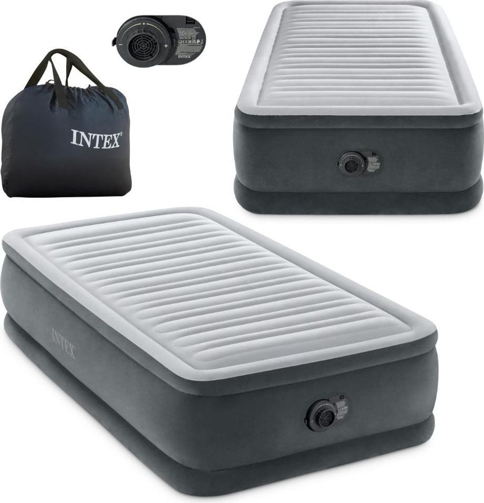 Intex 64412Nd Tcomfort Plush Elevated Twin 1-osobowy Zdjęcie produktu 