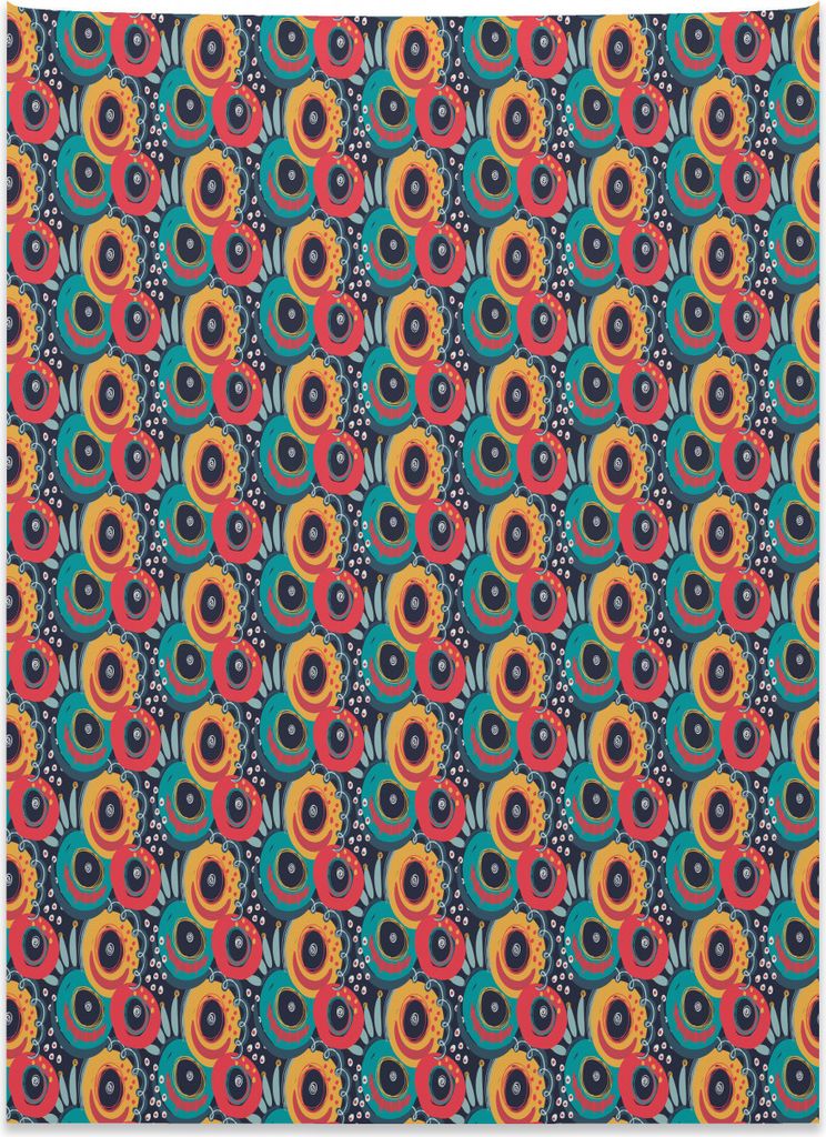Abakuhaus Abstrakt Wandteppich, Jumble Pieces Uneben aus Weiches Mikrofaser Stoff Kein Verblassen Klare Farben Waschbar, 110 x 150 cm, Mehrfarbig