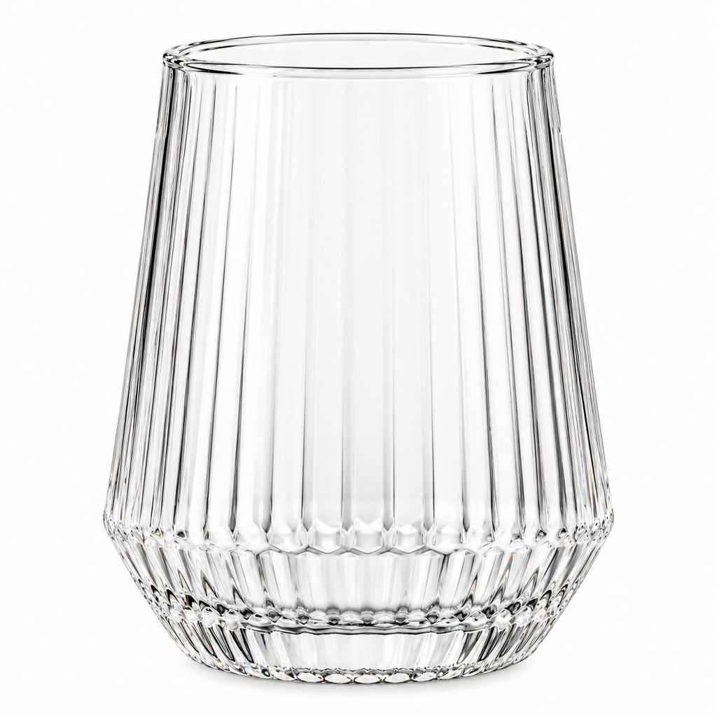 Sendez drinkglazen, set van 6, 400 ml, geribbeld glas, Productafbeelding 