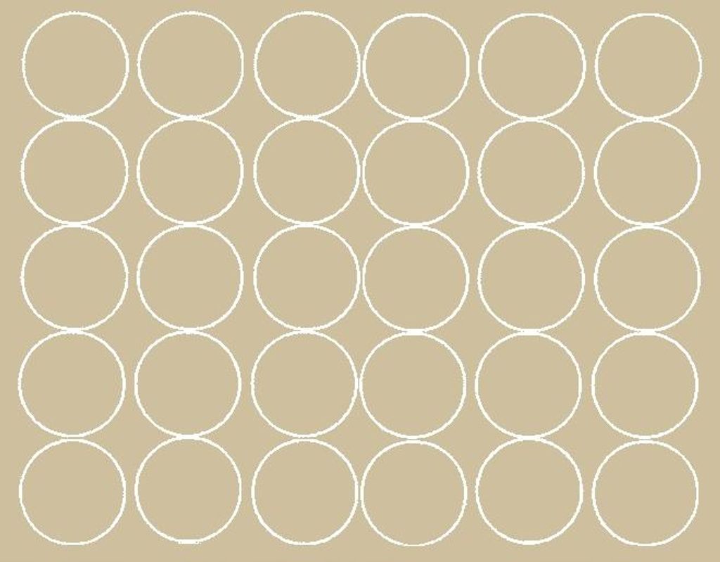 Runde Aufkleber, 8 cm Durchmesser, 30 Stück, beige matt