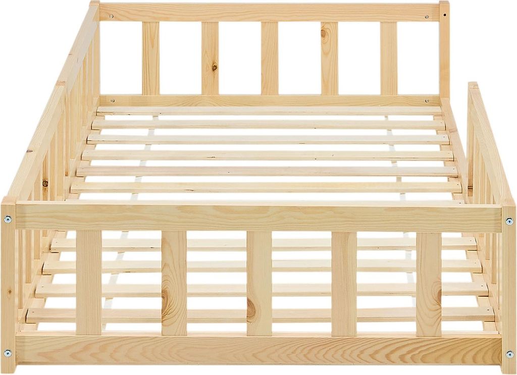 Detská postieľka Homestyle4u 90x200 s ochrannou bočnicou, Obrázok produktu 