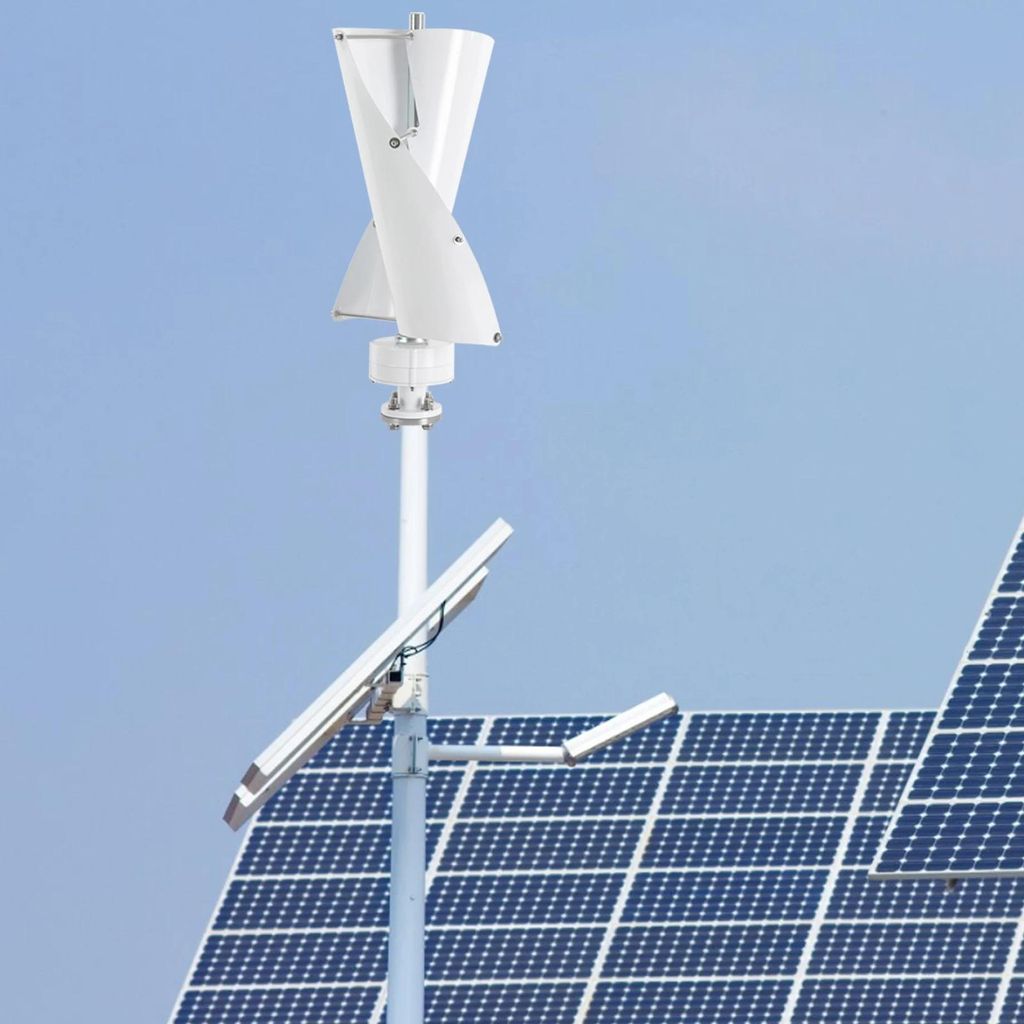 Vertikaler Windgenerator 500W 24V – 2-Blatt, IP67 Produktbild-Vorschau 3
