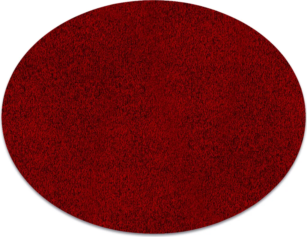Tapis cercle ETON rose rouge 100 cm : fini les sols froids et tristes