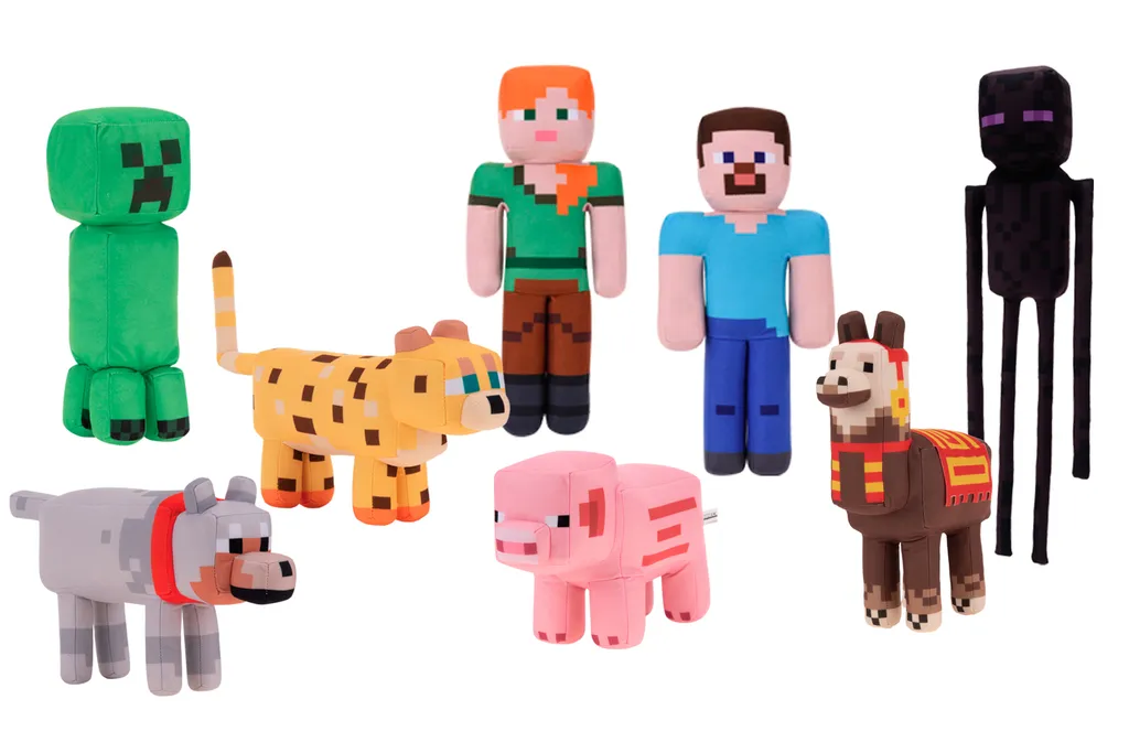Creeper Minecraft Peluche 30cm - Texture Velours Haute Qualité Pixel Vert - 3