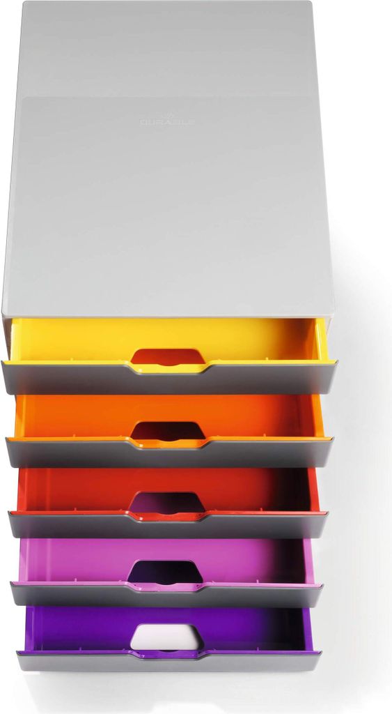 Odolný zásuvkový box VARICOLOR 5 priehradiek štítky Obrázok produktu 13