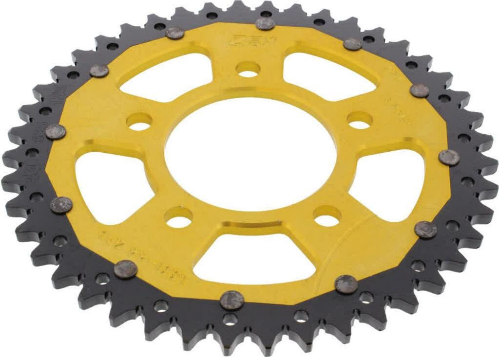ZF Krone 44 Zähne 525 Pitch Schwarz Gold Dual für Honda CRF