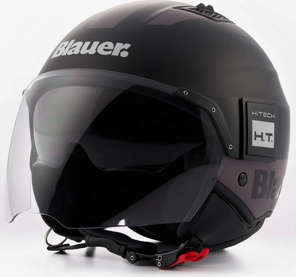 Casque Blauer BET HT Jet Noir Titane en Résine Thermoplastique Taille M