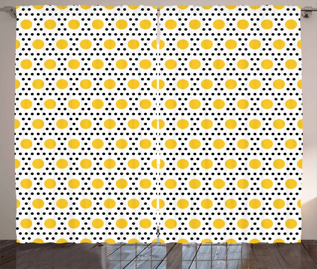 Tenda a Pois ABAKUHAUS Giallo Tuorlo 280x175cm - Arredo Moderno
