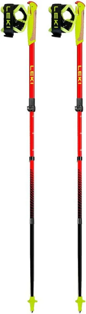 Leki Ultratrail FX Junior Bâtons de Trail en Carbone Rouge et Jaune - 4