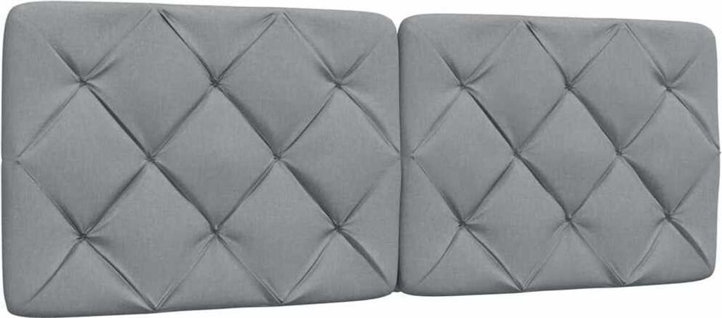 Kopfteil-Kissen Hellgrau 140 cm Stoff