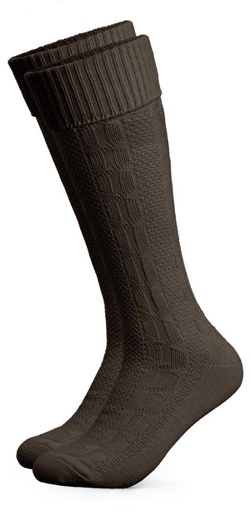 HerzSticht Herren Lange Trachtensocken 1er Pack (Modell: Silberdistel)