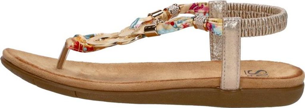 SUB55 Sandalen Plat Sandalen Plat - Goudkleur - Maat 39