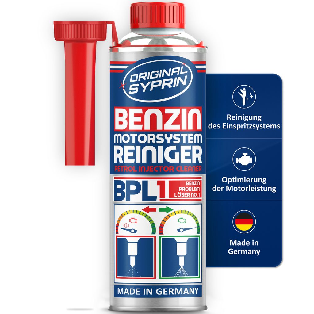 Original Syprin Benzin Reiniger für Benzinmotoren, Systemreiniger entfernt Ablagerungen und reduziert Kraftstoffverbrauch 500 ml