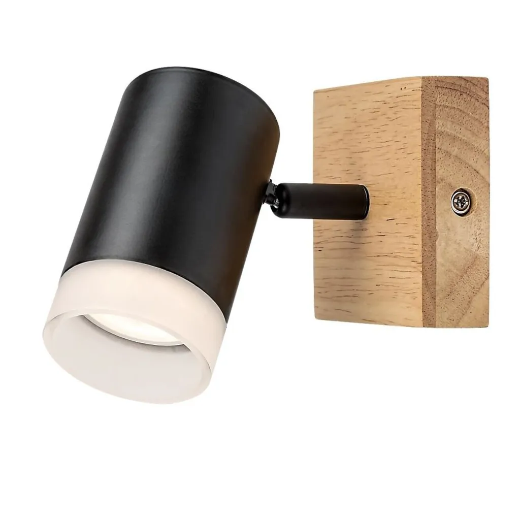 Lampada da parete su base in legno GU10 rovere Toras 73121 Rabalux