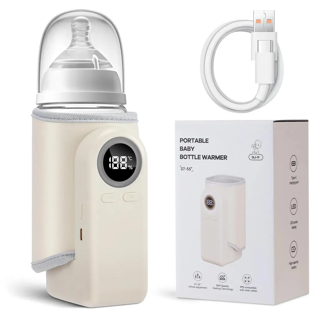 Chauffe-biberon rechargeable 10000 mAh isolation longue durée 48h USB