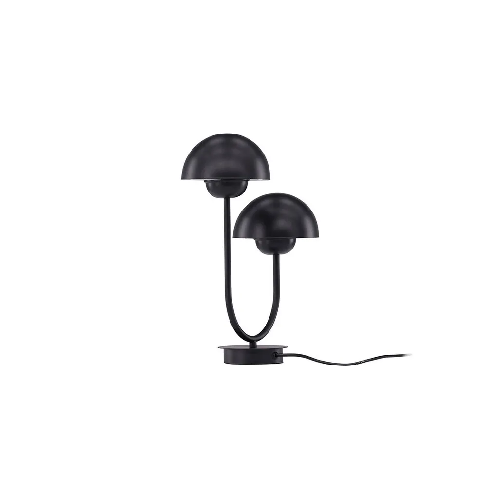 Petite Lampe de Table Lyckorna Noire - Éclairage Compact pour Petit Bureau