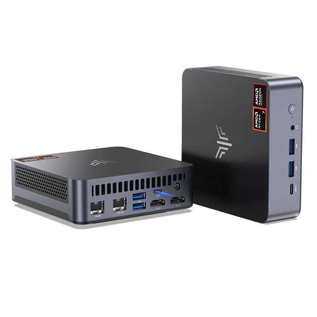 NiPoGi AM21 Mini PC mit AMD Ryzen 7 8745HS 32GB DDR5 & 1TB Produktbild 