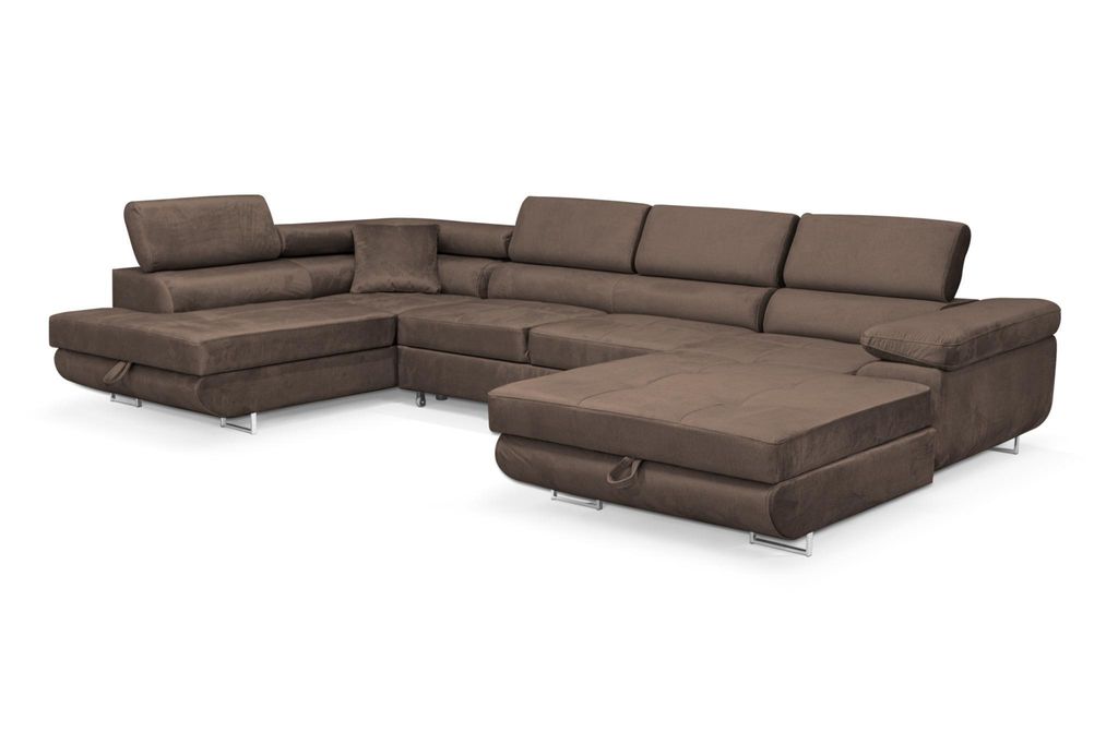 Sofiland Aller U-Form Ecksofa XXL Schlaffunktion 2 Produktbild 