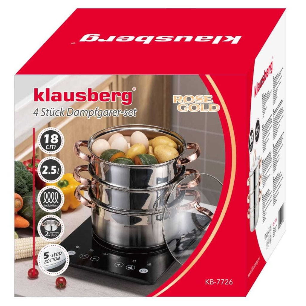 Klausberg sada napařovačů 18 cm, 4 kusy KB7726 Obrázek produktu 