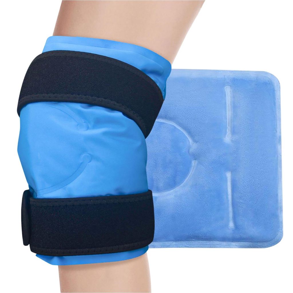 Knie Kühlmanschette mit Klettverschluss, Knie Kühlbandage Produktbild 