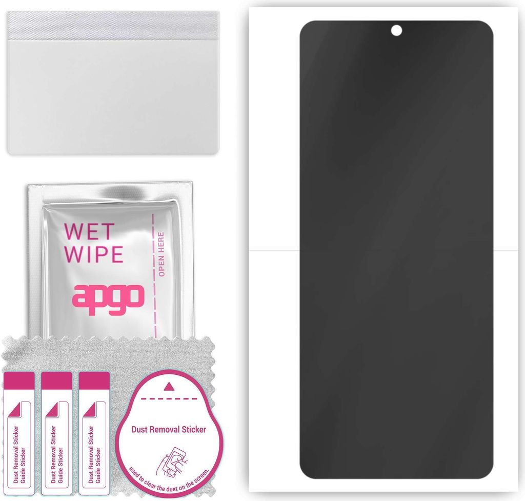 apgo Hydrogel Blickschutzfolie, Matt, kompatibel mit ZTE Nubia NX302J, Privacy Displayschutzfolie, Schutzfolie mit Positionierhilfe, Anti-Spy, krat...