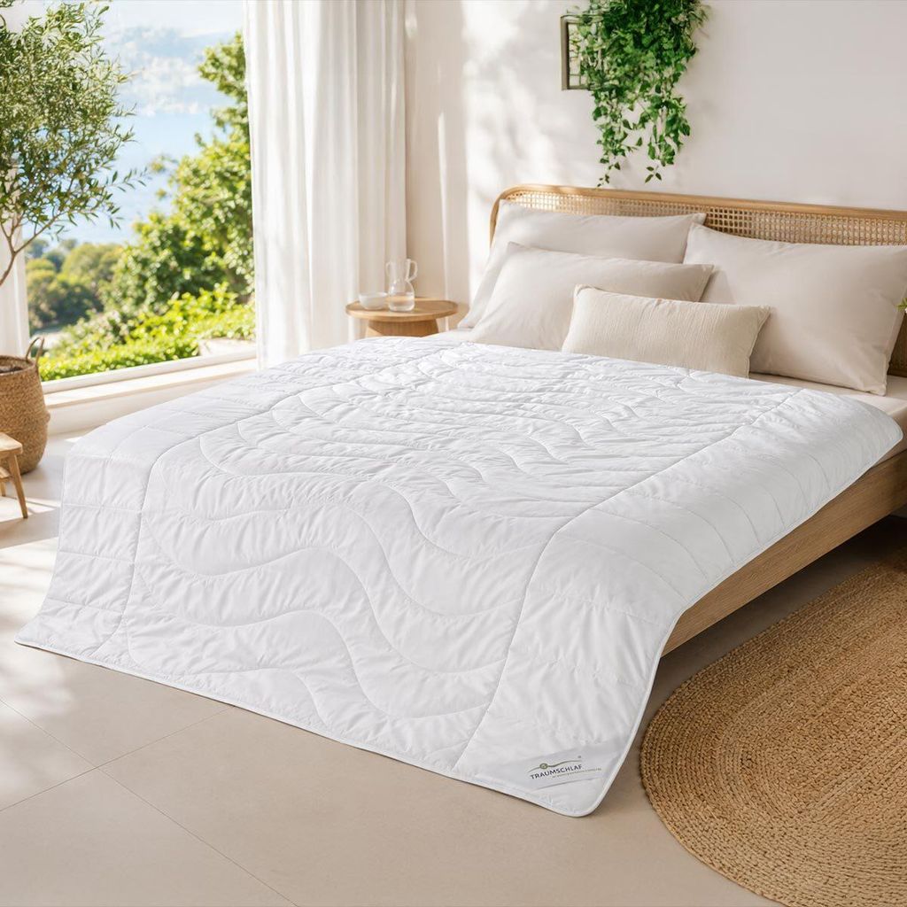 Traumschlaf Leinen Sommerdecke extra leicht, Füllung: 60% Leinen 40% Baumwolle 155x200 cm