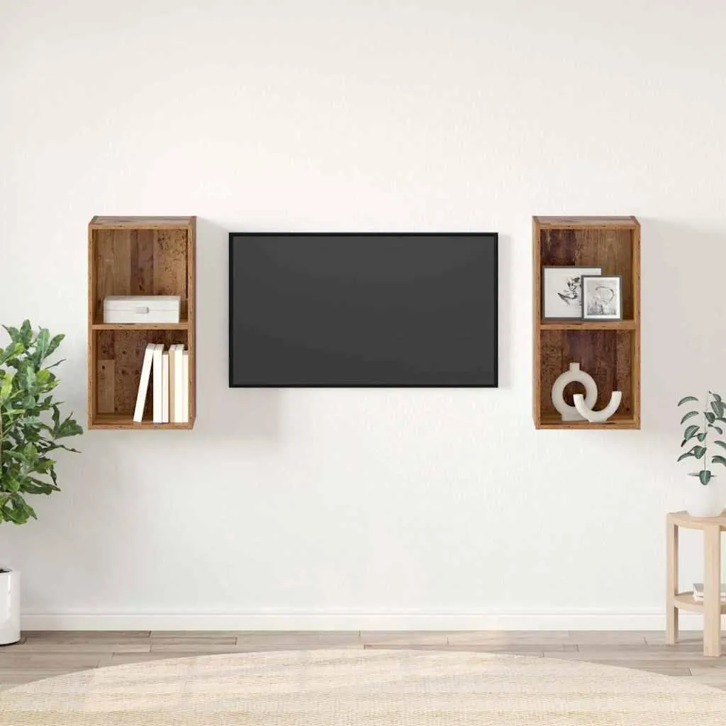 Mobili TV 2 pz Maison Exclusive Legno Antico 37x72 cm - Prezzo Top