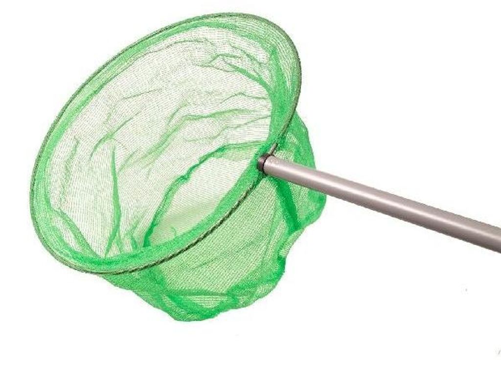 Game on Fishing Kescher 1.2m, Rundform, Metall, Grau, Lackiertes Metall, Grün, Grün