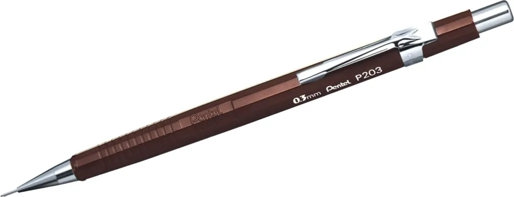 Porte-mines 0,3mm brun Sharp 200 pointe fine fixe lot de 12 exemplaires