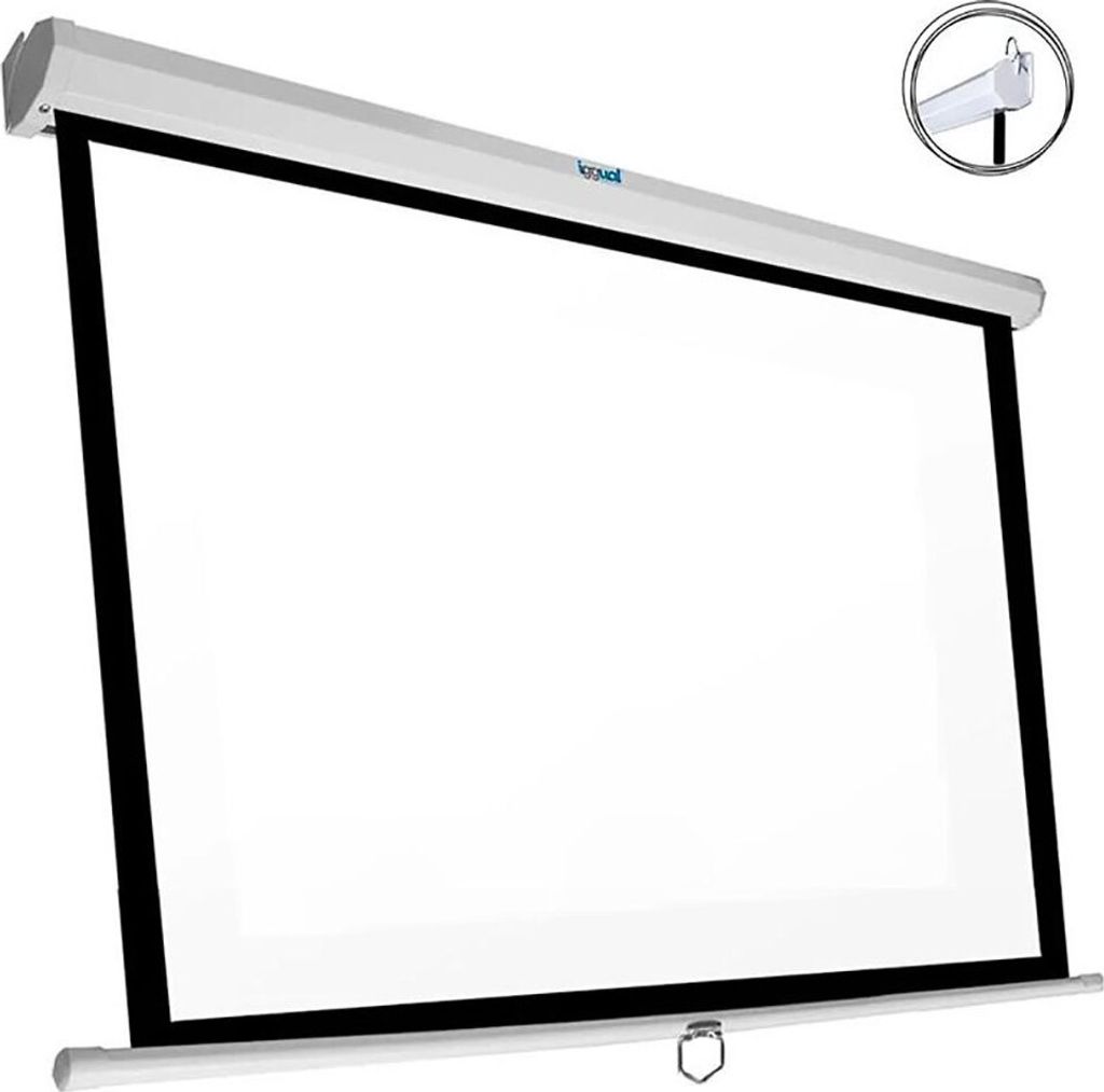 Elektrische Panorama-Leinwand iggual PSIPS203 92" (203 x Produktbild 