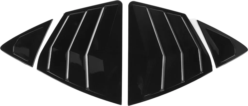 Persiennes de vitres arrière pour Camry XV80 en Noir Brillant ABS