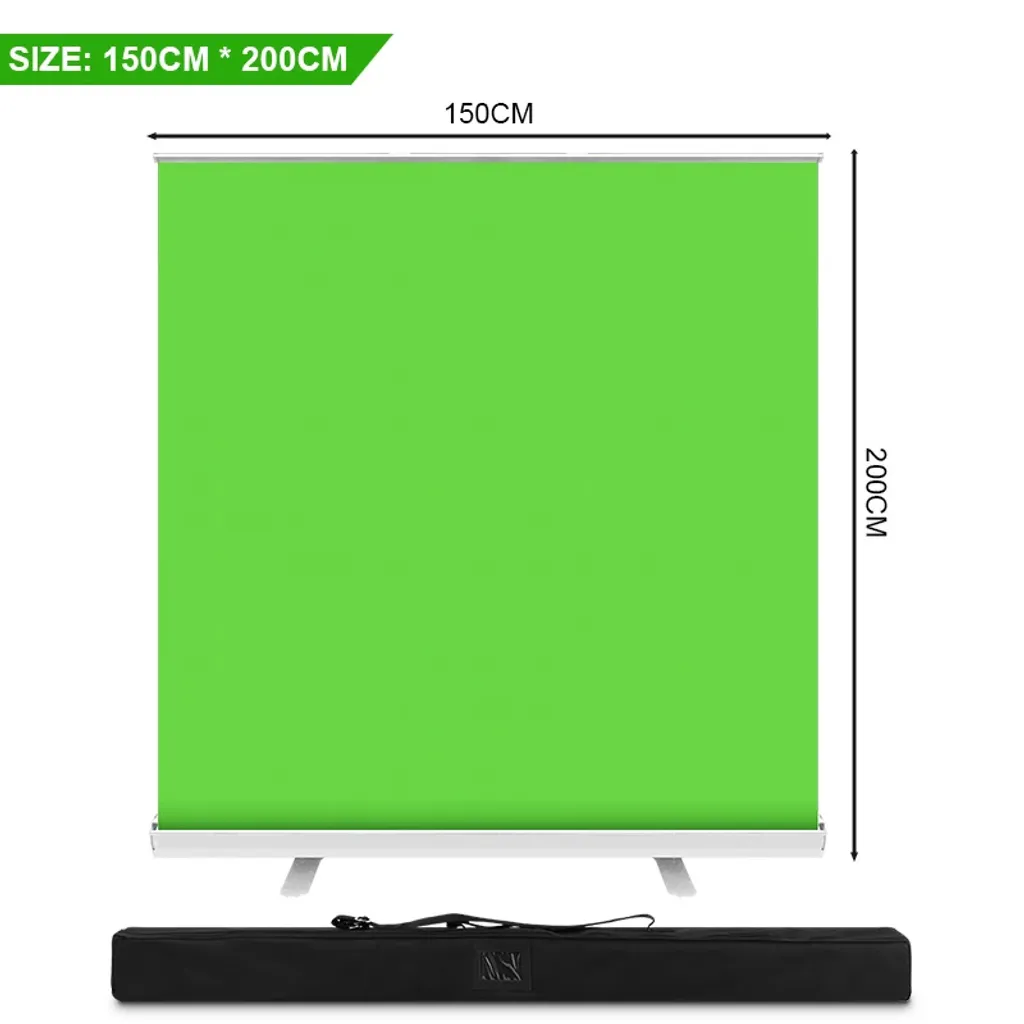 Fond Vert Pliable 150cm Anti-reflet - Support Photo Portable