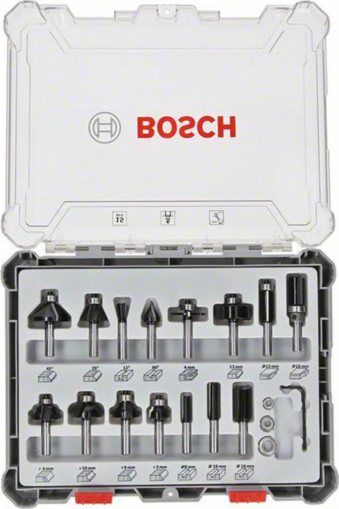 Bosch - Fräskopf - für Weichholz, Hartholz - 15 Stücke Image du produit 