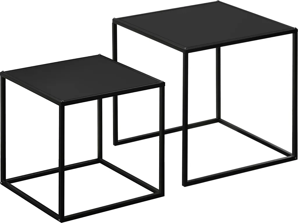 Black Steel Nesting Tables 120cm - Il Set Tavolini più Cool del 2024