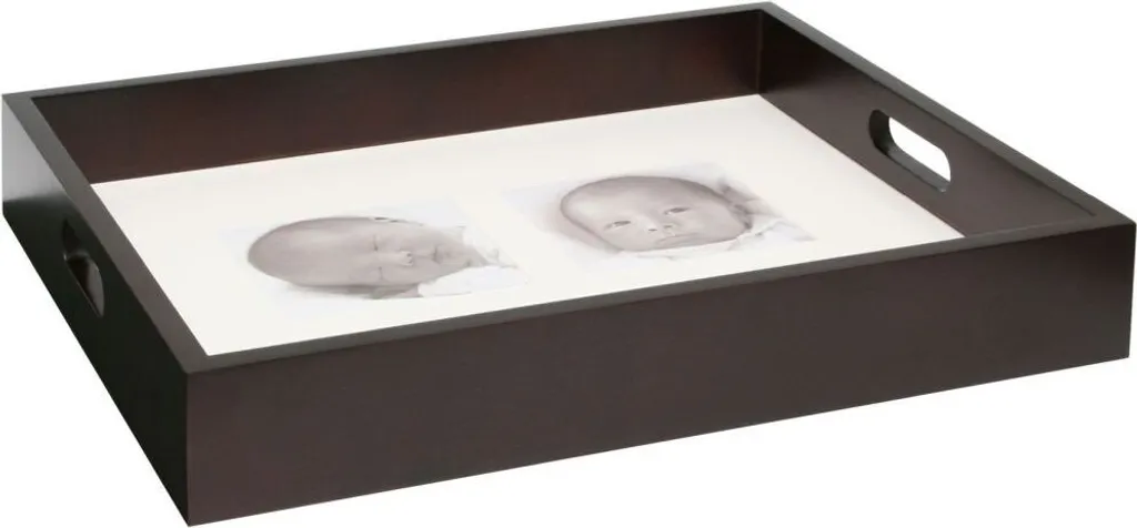 Tavola da portata Deknudt marrone da personalizzare, dimensioni: 36 x 44 x 7,5 cm