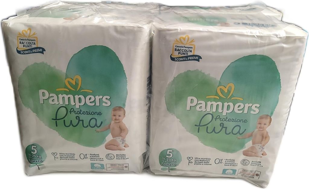 Pampers Pure Protection Naturello 76 Baumwoll- und Produktbild 