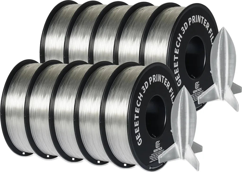 Filament PLA transparent anti-casse et écologique pour impression 3D pro