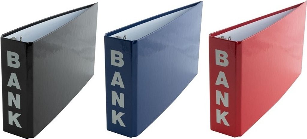 Kontoauszug Ordner Bankordner 1/3 DIN A4 farbig - Bürobedarf Stylex 41775