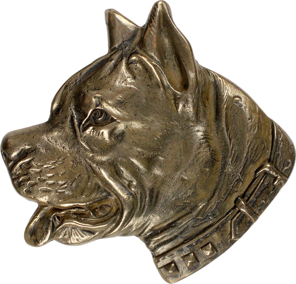 American Staffordshire Terrier, Amstaff - Gedenktafel mit Hund, personalisierten Dank, Auszeichnung, Diplom mit Widmung der Marke Art-Dog