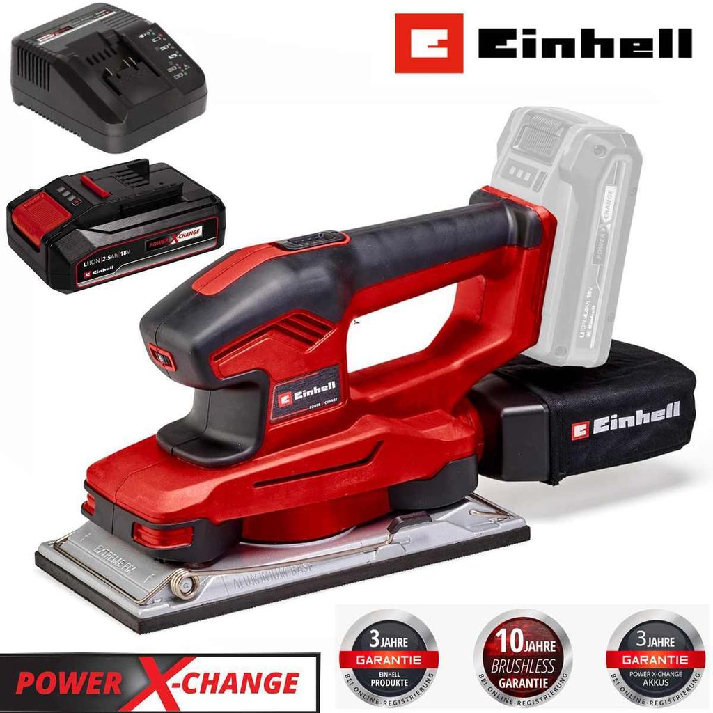 Einhell Akku-Schwingschleifer TE-OS 18/230 Li Akku 2.5 Ah , Produktbild 