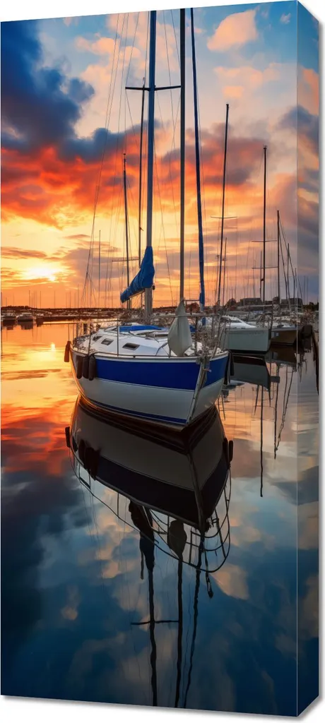 Habillez vos murs vides avec l'Image Marina 40x90 cm - Style Moderne