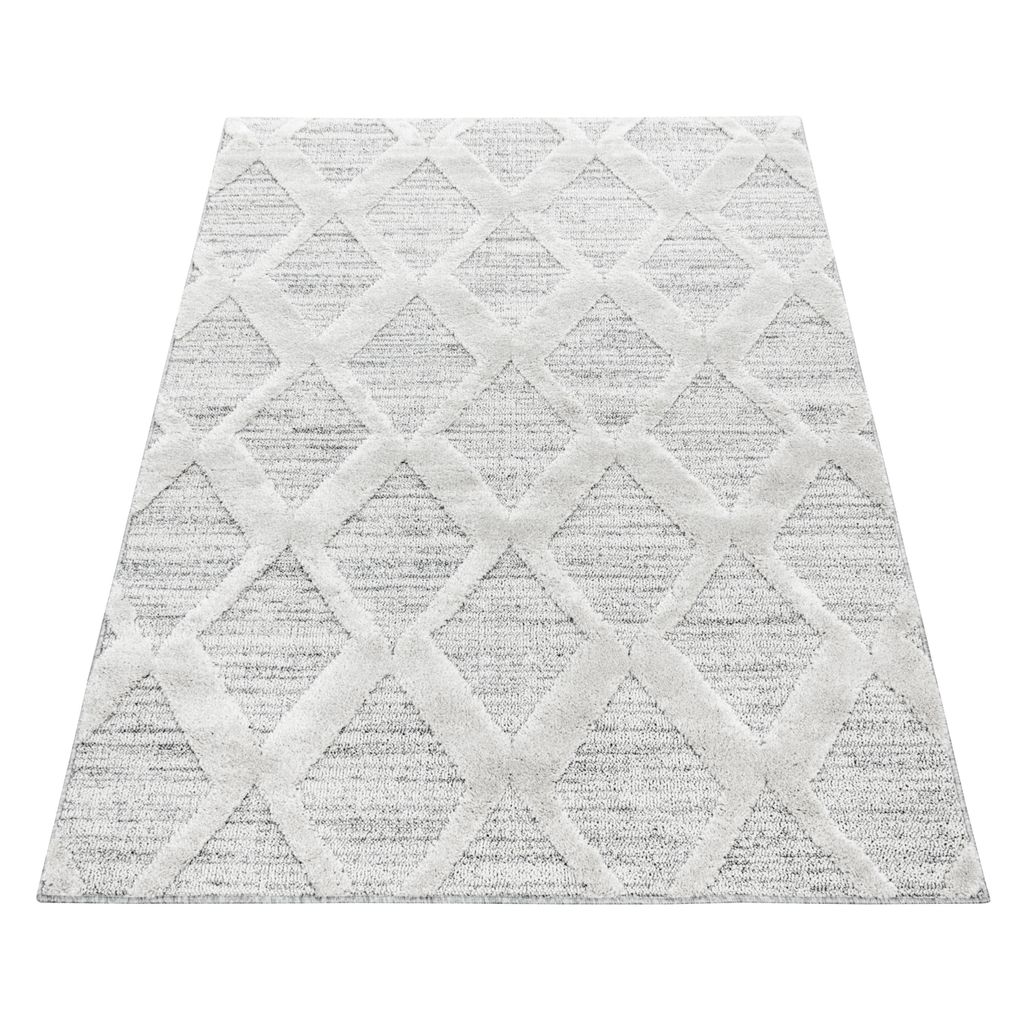 Ayyildiz | Tapis moderne PISA 3D - 120 cm x 170 cm - Gris Image du produit 
