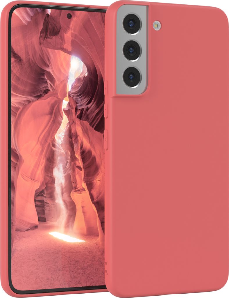EAZY CASE - TPU Hülle für Samsung Galaxy S22 Plus 5G, TPU Case stoßfeste Handyhülle, weiches Cover mit Kameraschutz, Silikonhülle in Rot