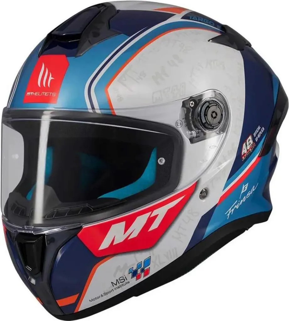 Casque de moto intégral Targo S Ortola 2024 Mt Helmets en coloris Bleu XL