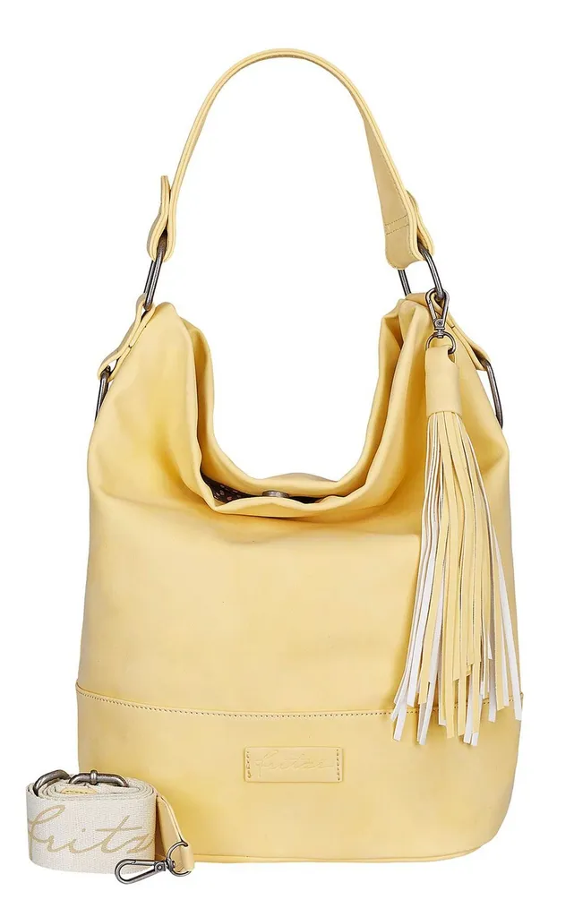 Sac à Épaule pour le Travail et les Sorties Jaune Clair Fizz Hobo