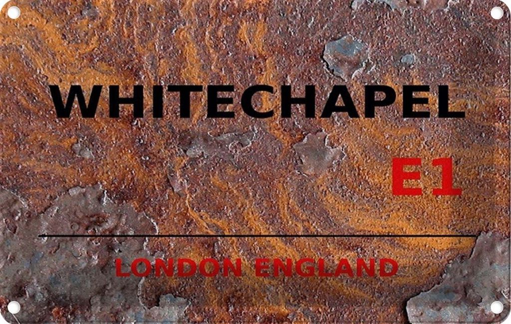 vianmo Blechschild 12x18 cm England Whitechapel E1 Abenteuer Reisen Urlaub
